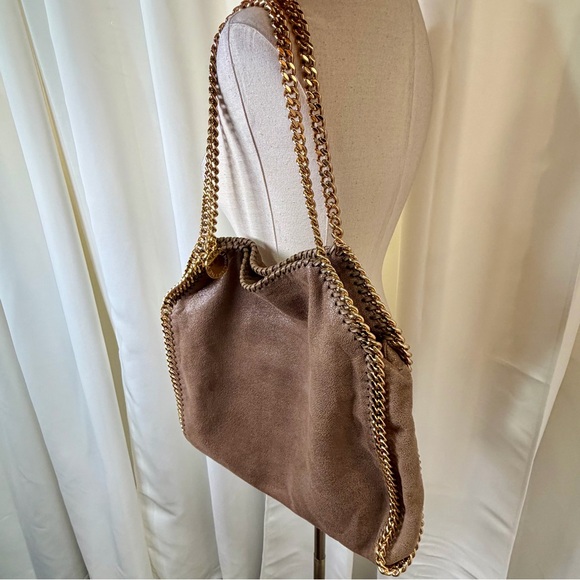 Stella McCartney Original Falabella Shaggy Deer Vegan Suede Chain Shoulder Bag - Picture 11 of 16